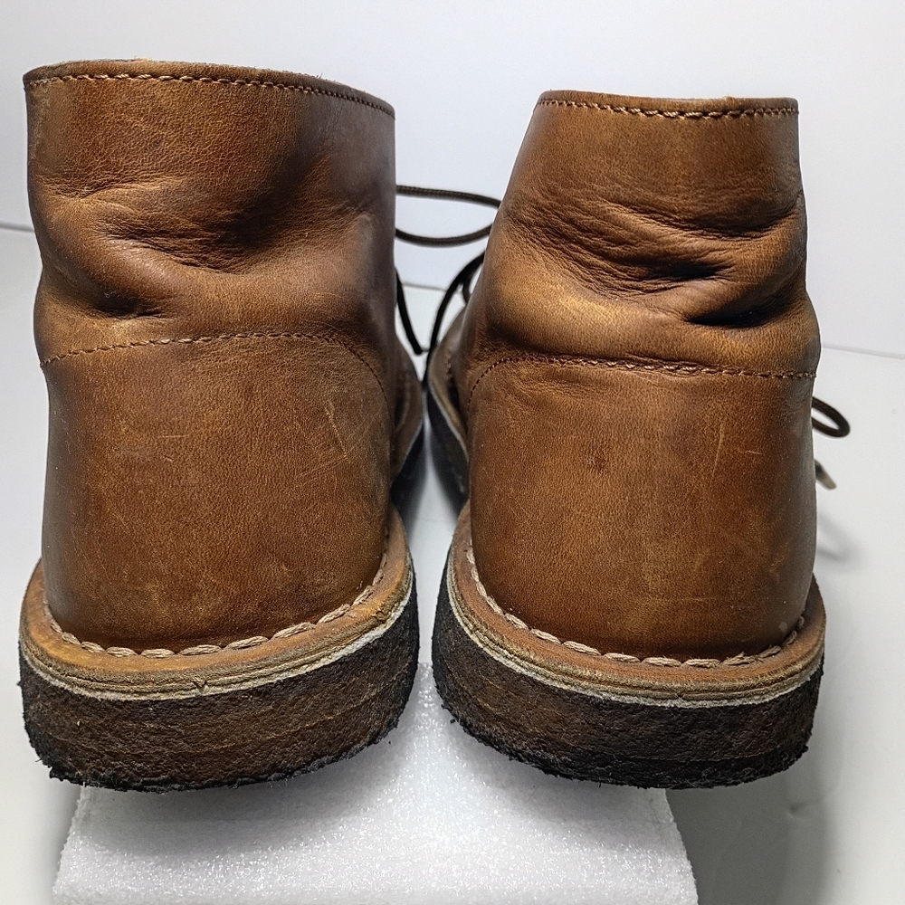 Clarks Men's Leather Chukka Boots Monahan Chukka Beeswax Leather Size 7.5 - Picture 6 of 7